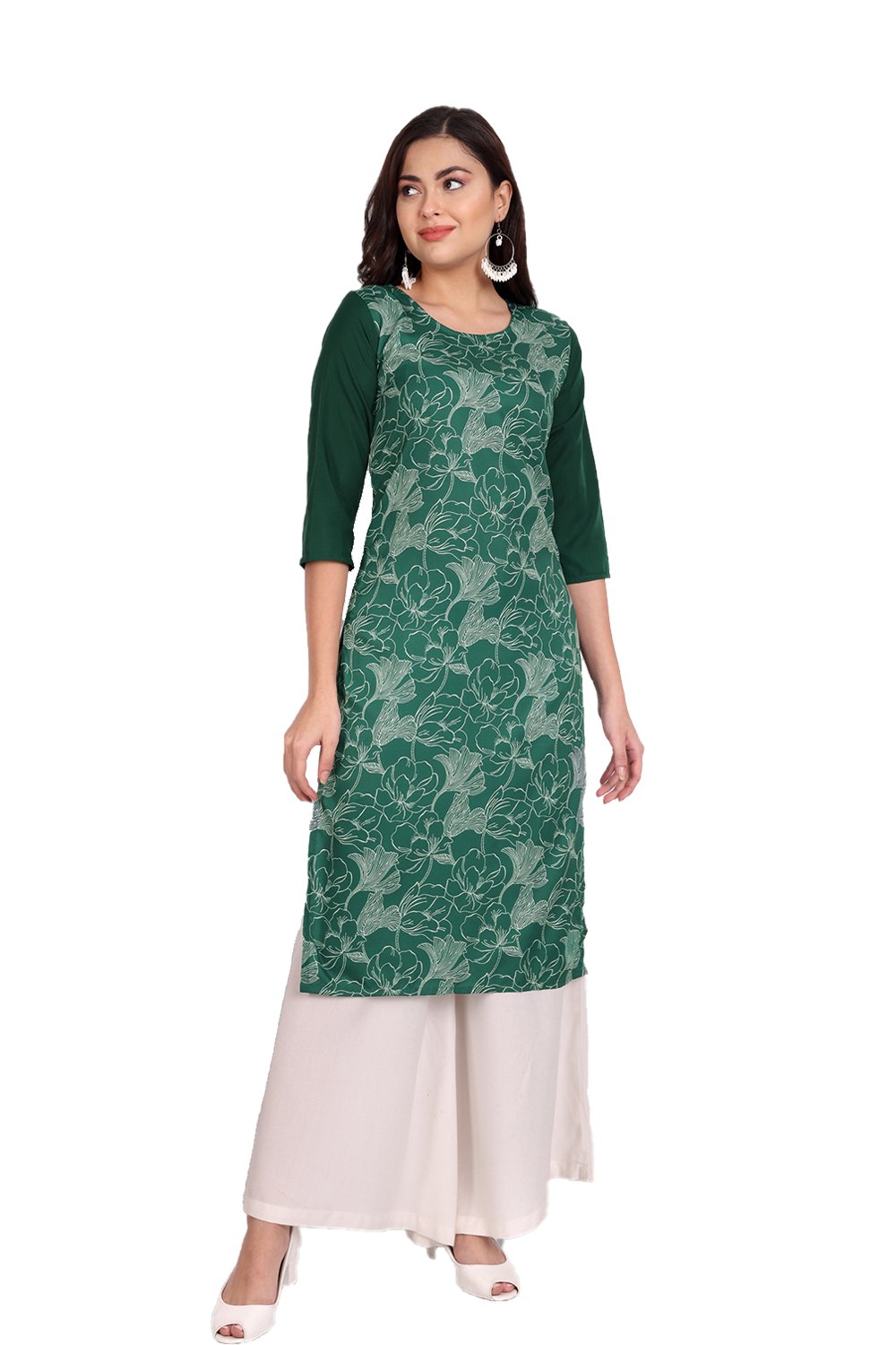 Crape Kurti 2 Daily Wear Wholesale Printed Kurtis
